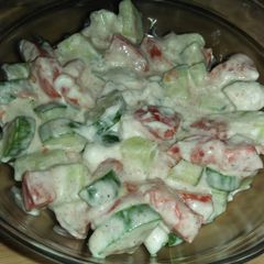 A picture of Creamy Vegetables Salad.