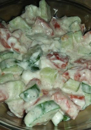A picture of Creamy Vegetables Salad.