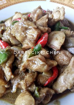 Foto resep Ayam Lada Hitam Simple
