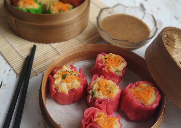 Resep Siomay ayam rainbow yang Bikin Ngiler