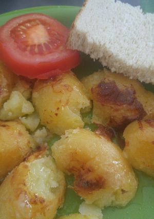 Héjába sült burgonya recept fotója