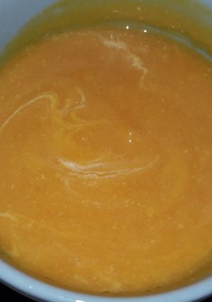 Una foto de Sopa crema de calabaza(esta sopa la hacia mi mamá)