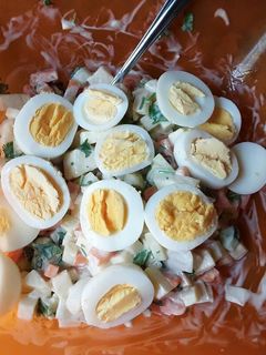 Hình của món SALAD RAU CỦ của mẹ và con.