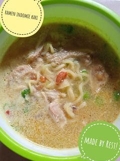 Foto resep Ramen indomie kari ayam🍜🍗