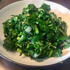 A picture of Asian Style Fried Greens.