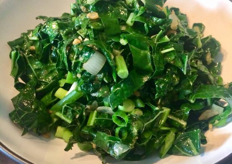 Asian Style Fried Greens