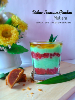 Foto resep Bubur Sumsum Pandan Mutiara #PR_olahantepungberas
