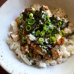 A picture of Garlic Chilli Sardines Rice Bowl.