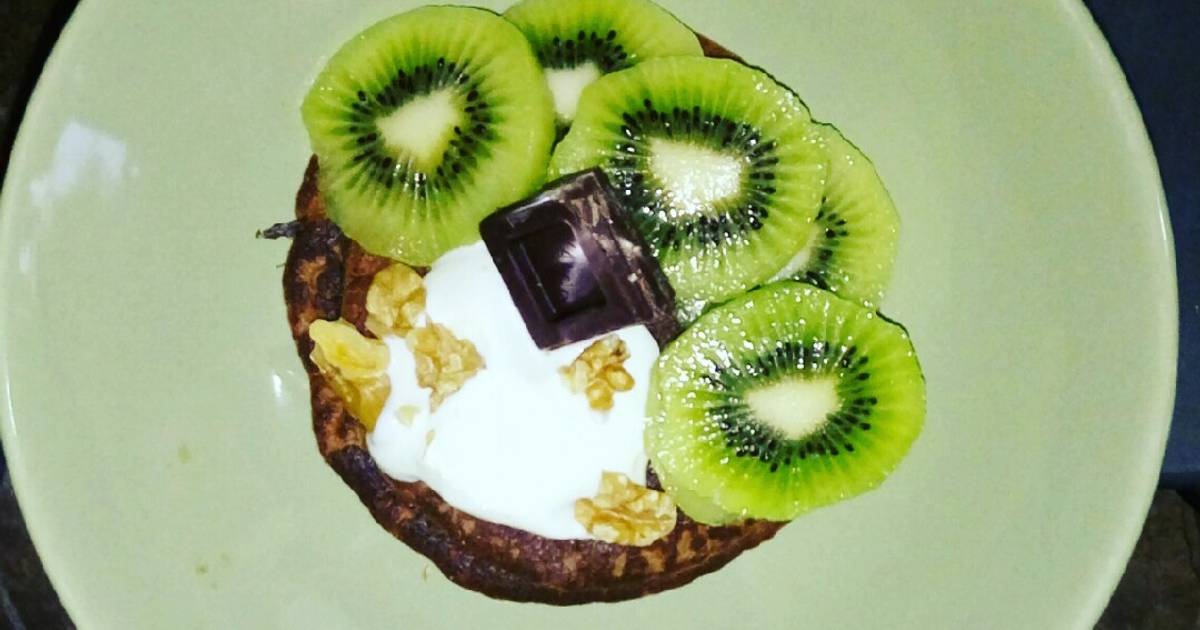 Tortita de avena con kiwi Receta de amaia Cookpad
