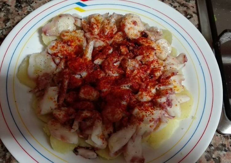 Pulpo a la gallega salteado