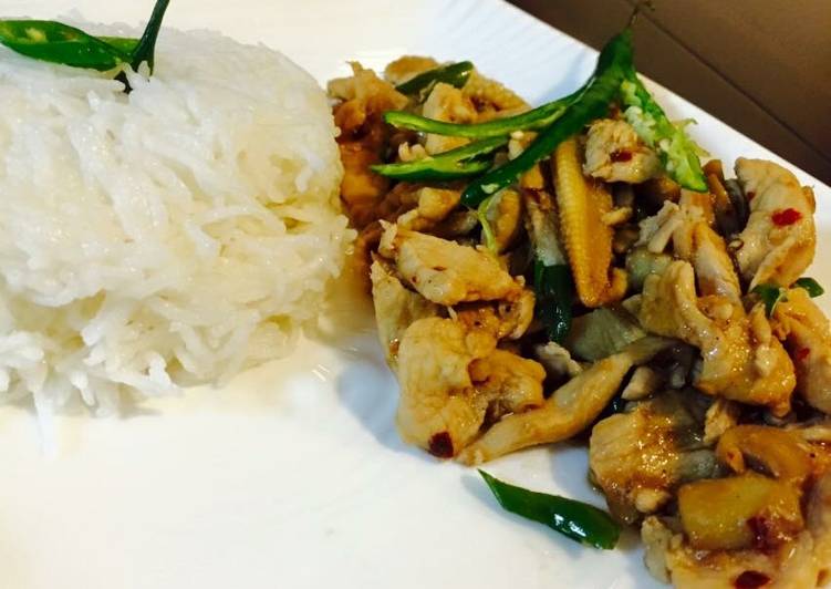 Recipe of Favorite Thai chicken stir fry