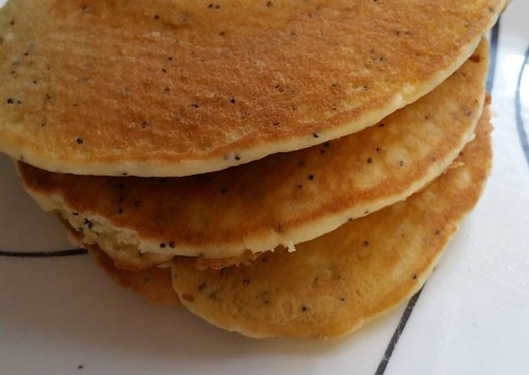 Easiest Way to Make Perfect Lemon poppyseed pancakes