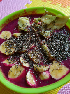 Foto resep Smoothies buah naga mix pisang