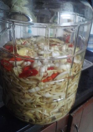 Hình của món Dưa Cải Sen Muối.
