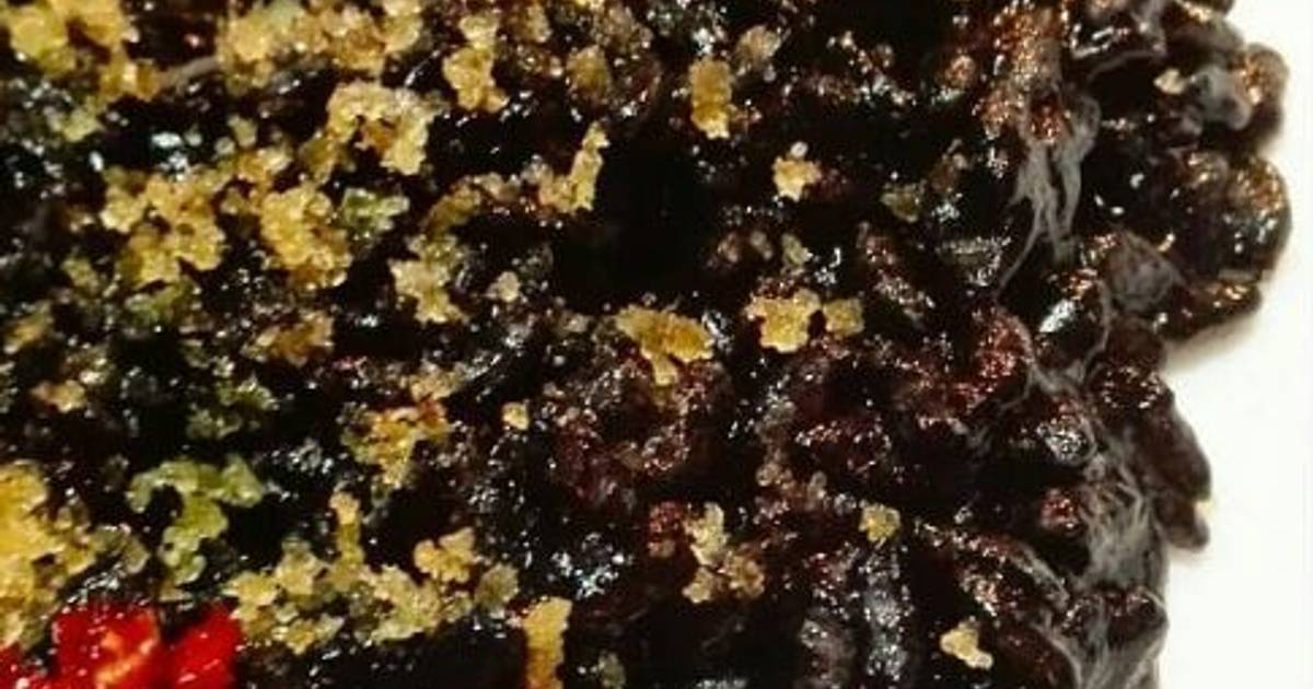 Ricetta Risotto al nero di seppia con bottarga e pesto di pomodori secchi di Serena Delfi Cookpad