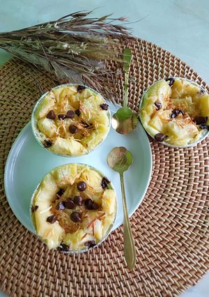 Foto resep Puding roti 🍞