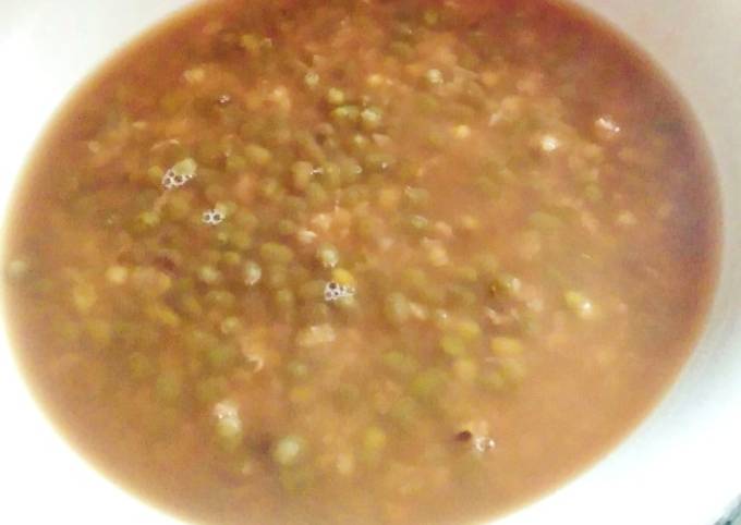 Bubur kacang hijau (hemat gas)