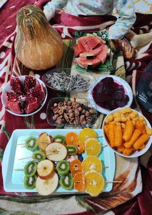 عکسی از دستور میز یلدا 4نفره ما