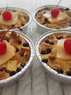 Foto resep Bread pudding cheese choco chips