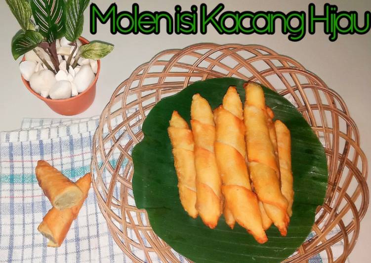 Langkah membuat Molen isi Kacang Hijau mantap