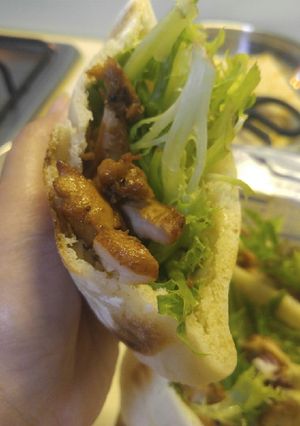 Foto resep Pan bread isi sayur dan daging ayam