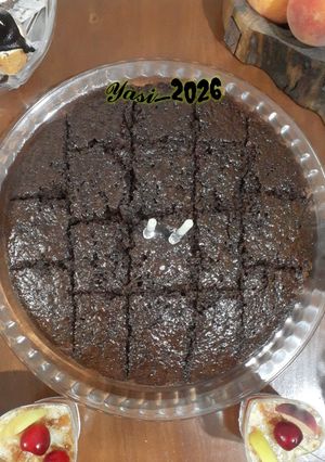 عکسی از دستور کیک خیس شکلاتی 🍫