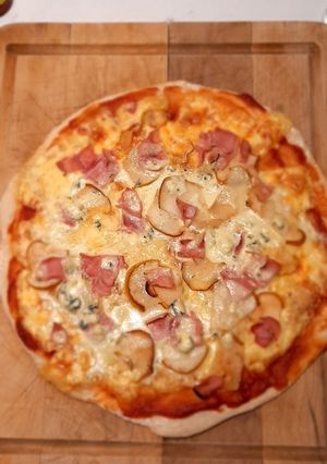 Una foto de Pizza casera