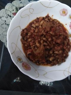 صورة لوصفة لوبيا باللحمه