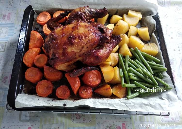 Resep 15. ♨️🍗 Ayam Panggang Oven | Roast Chicken 🍗♨️ Anti Gagal