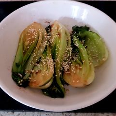 A picture of My Sesame Pak Choi Ginger + Smoked Garlic. 😍.