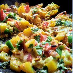 A picture of Potato omelette recipe #recipemarathon.
