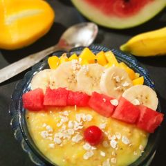A picture of Oats Fruit Custard.