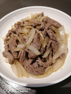 A picture of Onion Beef.