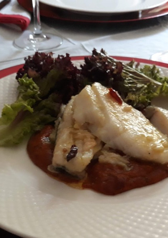 Una foto de Bacalao a la vizcaína