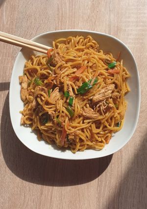 A picture of Spicy Chicken Noodles.