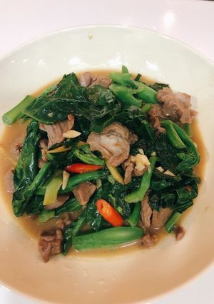 芥藍炒牛肉片 的食譜成品照片