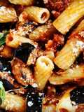 My Style Pasta with Eggplant