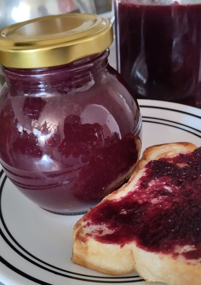 Una foto de Mermelada🍯🍧🧁 de uva🍇 isabelina🥰🍇🫐🍯