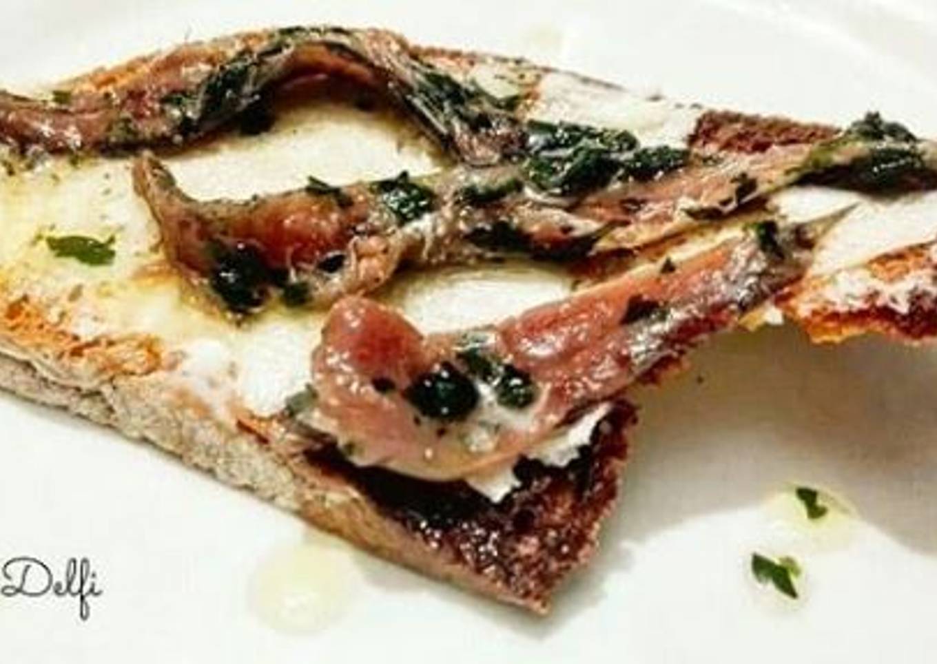 Bruschetta with anchovies