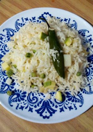 Una foto de Arroz blanco