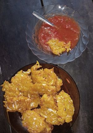 Foto resep Bakwan sayur dan sambal tomat