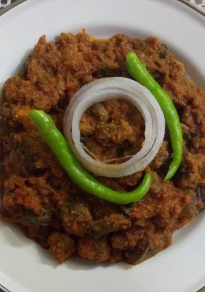 A picture of Mushroom curd Masala.