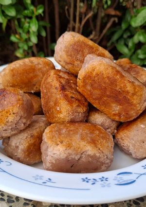 外皮酥脆的中式甜點-炸芋丸 的食譜成品照片