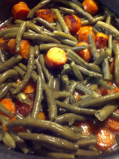 A picture of Butter Carrots and Green Beans.