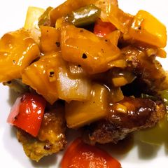 A picture of Sweet and sour pork.