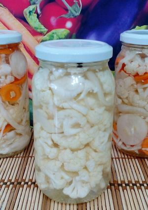 Karfiol savanyúság tartósítószer nélkül recept fotója