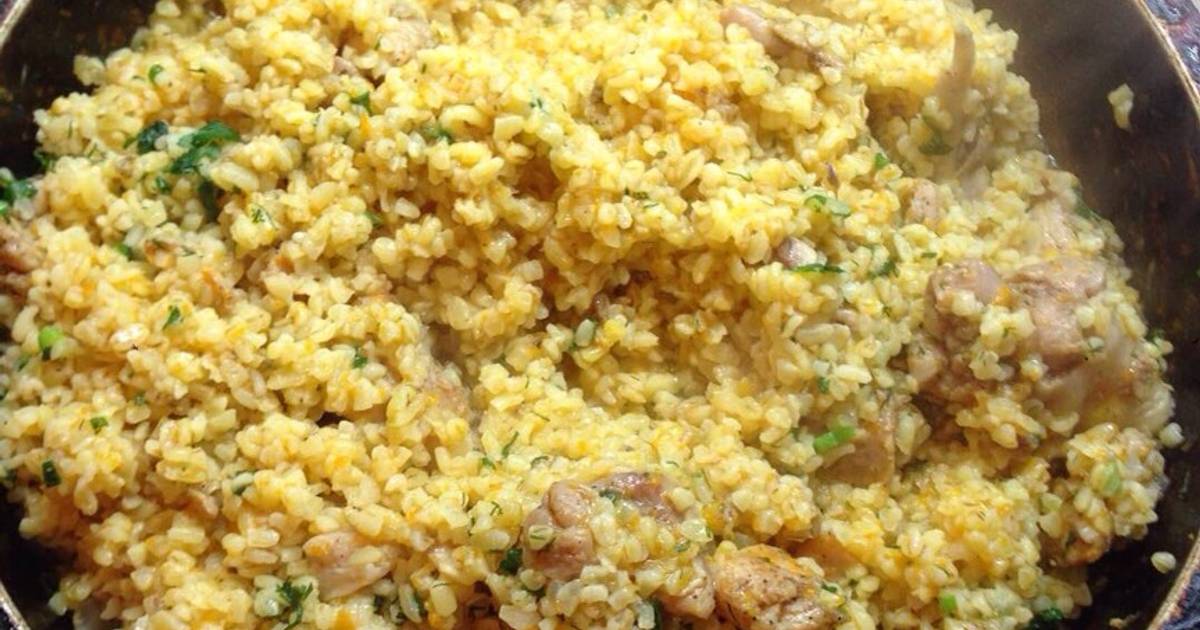 Булгур с курицей и овощами на сковороде рецепты с фото