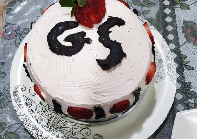 Recipe of Homemade Choco strawberry cake