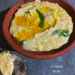 A picture of Ash gourd mustard bharta.