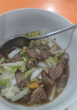 Foto resep Sawi putih oseng daging
